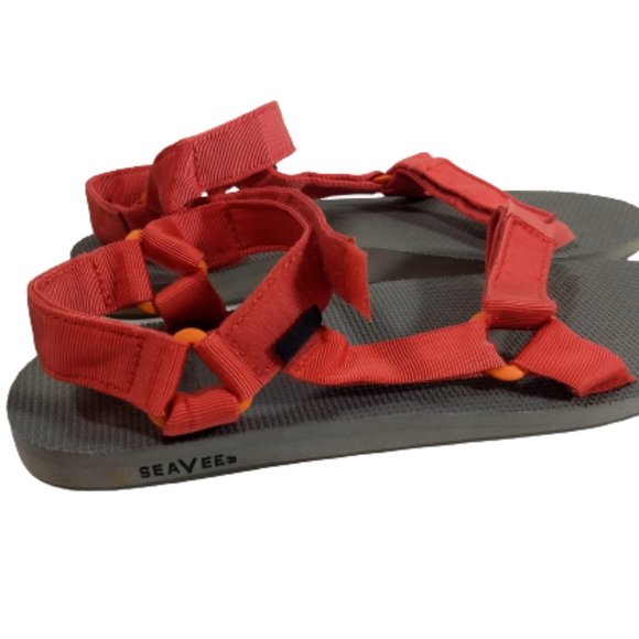 Teva Seavees Sandals Men Size14 Style #1004237 Red Water Shoes - Picture 6 of 11